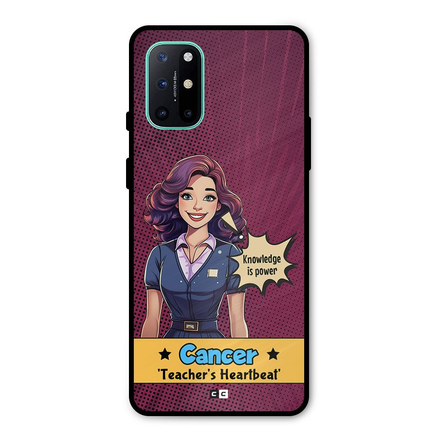 Cancer Heartbeat Metal Back Case for OnePlus 8T