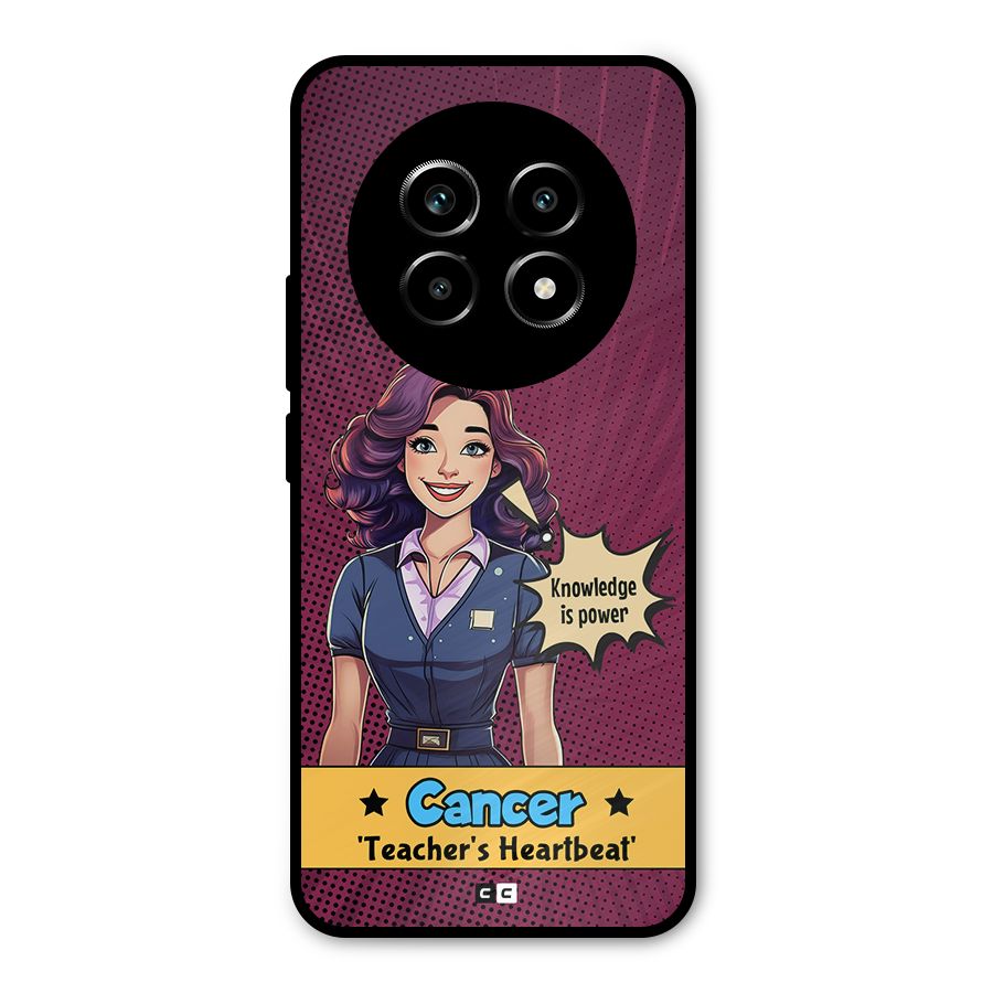 Cancer Heartbeat Metal Back Case for Realme 13 Pro