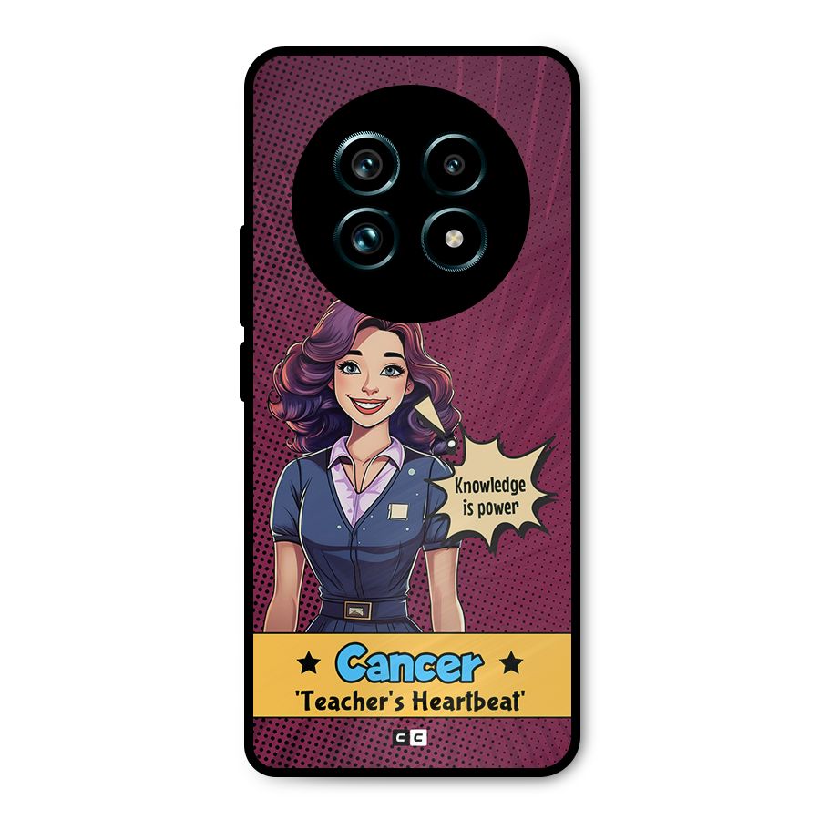 Cancer Heartbeat Metal Back Case for Realme 13 Pro Plus