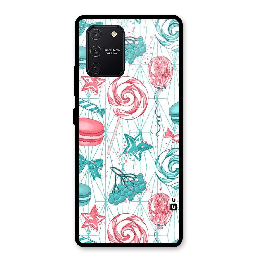 Candies And Macroons Glass Back Case for Galaxy S10 Lite