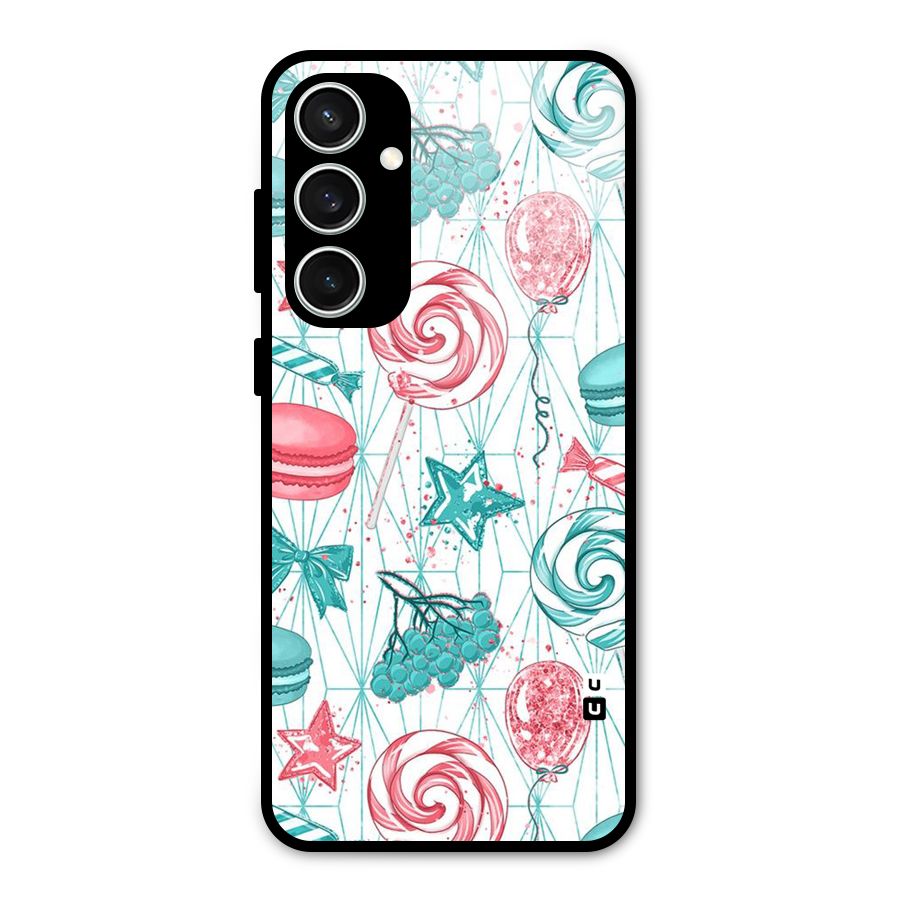 Candies And Macroons Glass Back Case for Galaxy S23 FE
