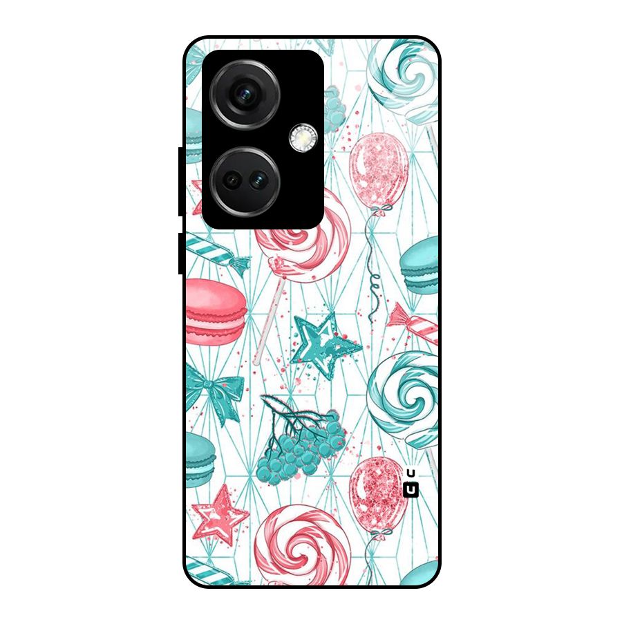 Candies And Macroons Glass Back Case for OnePlus Nord CE 3 5G