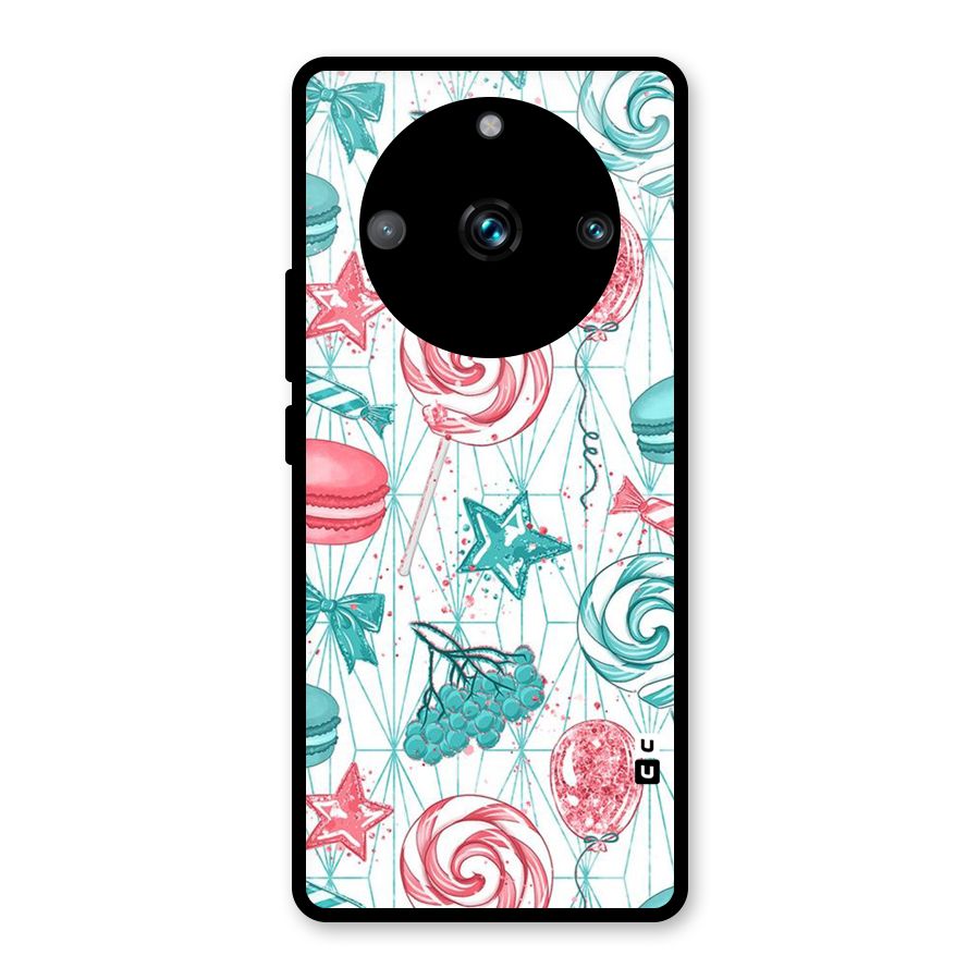 Candies And Macroons Glass Back Case for Realme 11 Pro