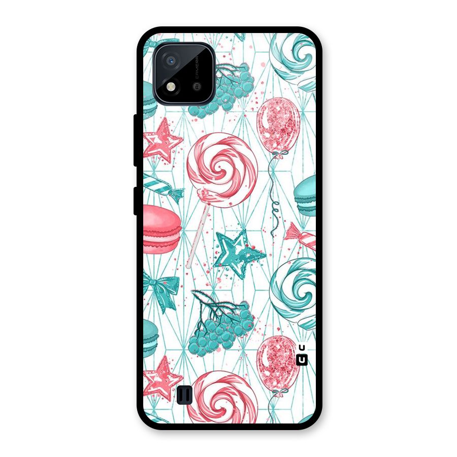 Candies And Macroons Glass Back Case for Realme C11 2021