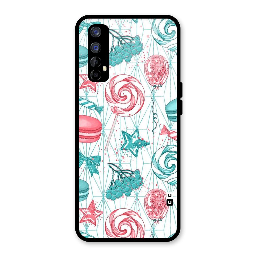 Candies And Macroons Glass Back Case for Realme Narzo 20 Pro