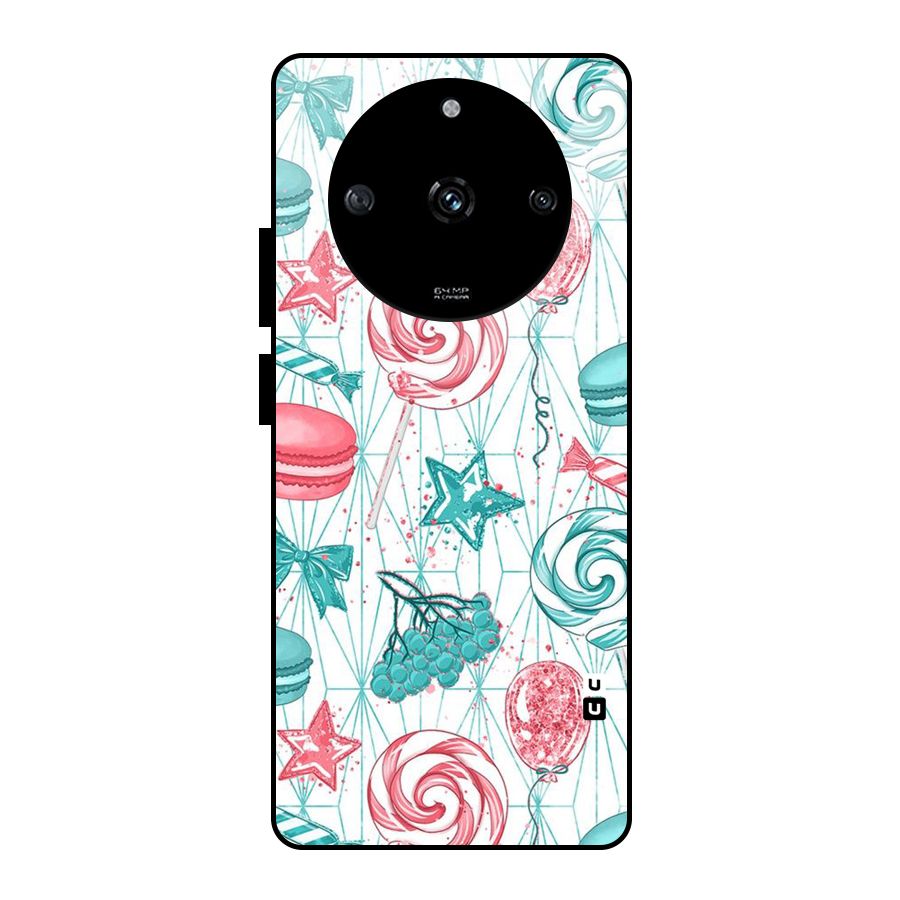 Candies And Macroons Glass Back Case for Realme Narzo 60 5G