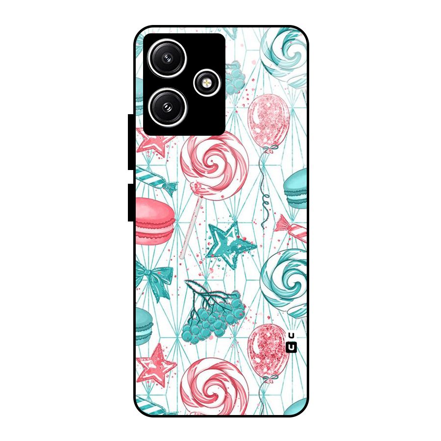 Candies And Macroons Glass Back Case for Redmi 12 5G