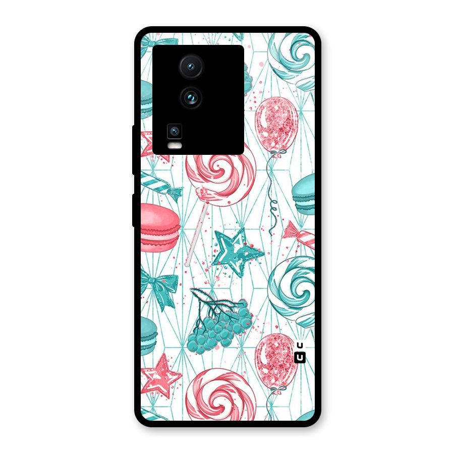 Candies And Macroons Glass Back Case for Vivo iQOO Neo 7 Pro