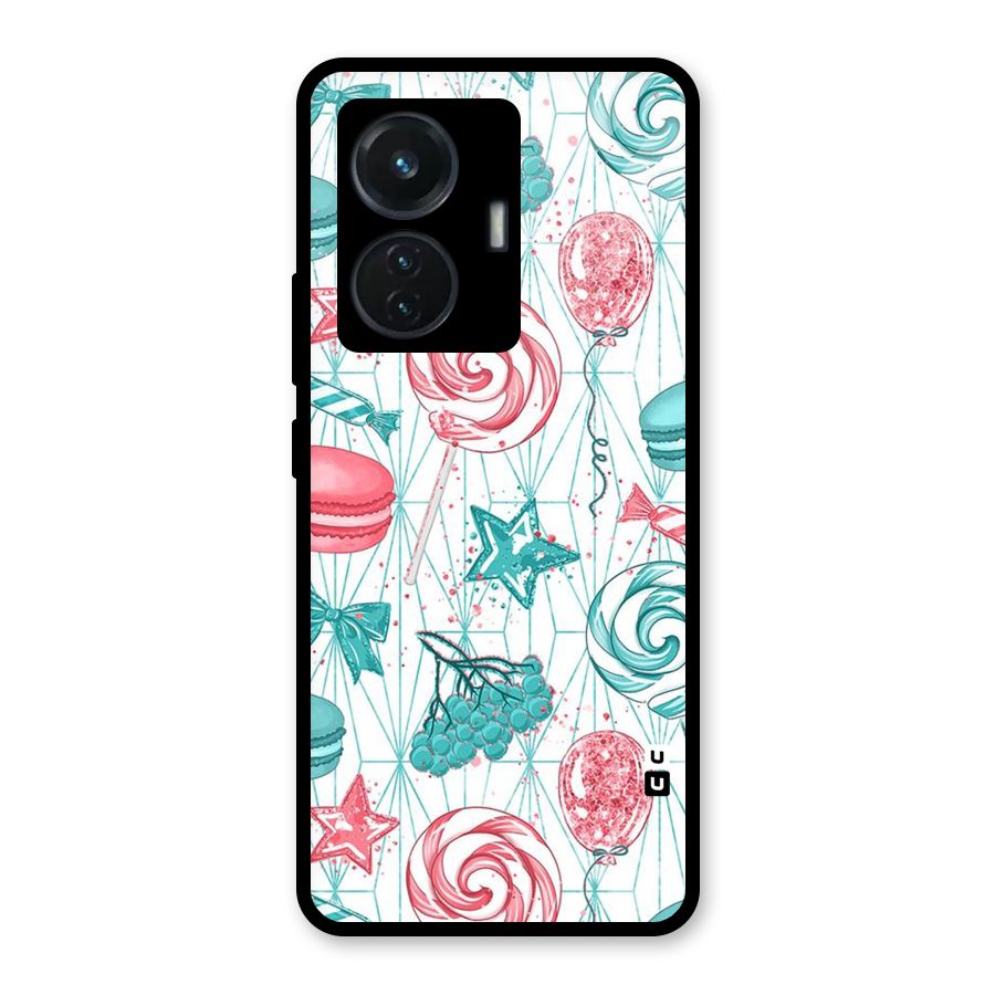 Candies And Macroons Glass Back Case for iQOO Z6 44W