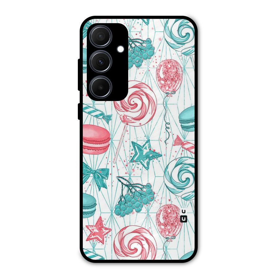 Candies And Macroons Metal Back Case for Galaxy A35