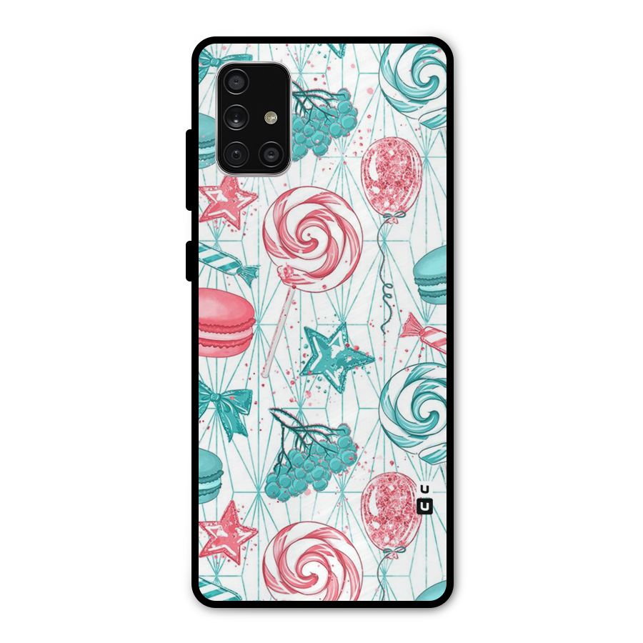 Candies And Macroons Metal Back Case for Galaxy A71
