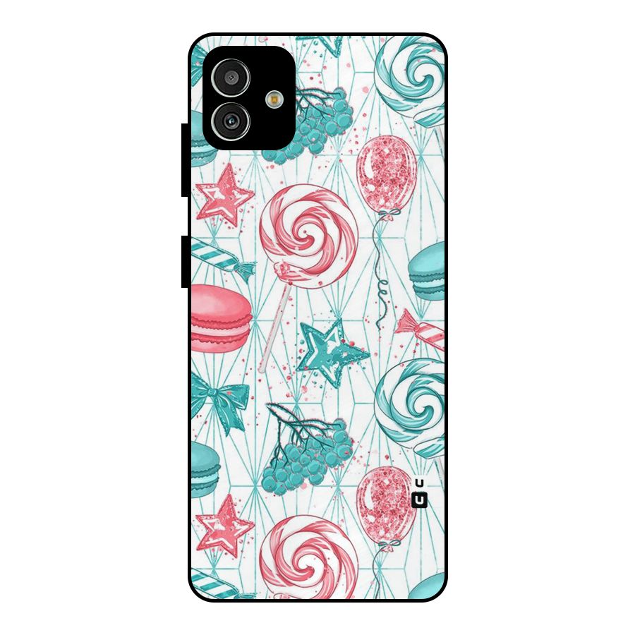 Candies And Macroons Metal Back Case for Galaxy M13 5G