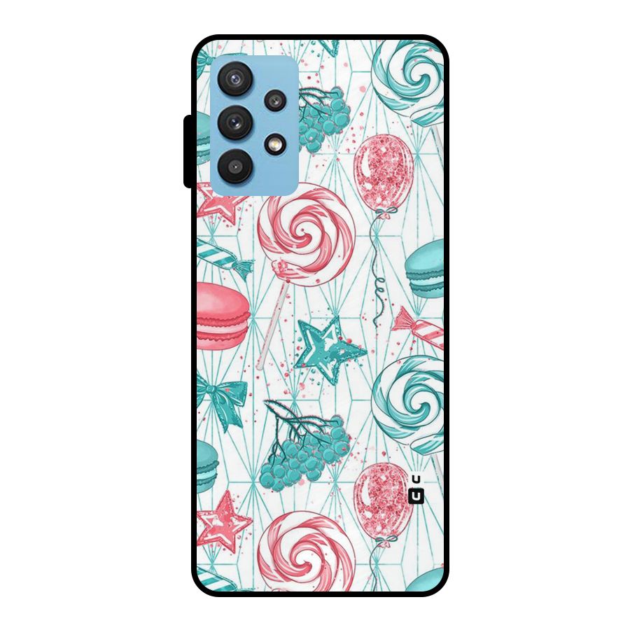 Candies And Macroons Metal Back Case for Galaxy M32 5G