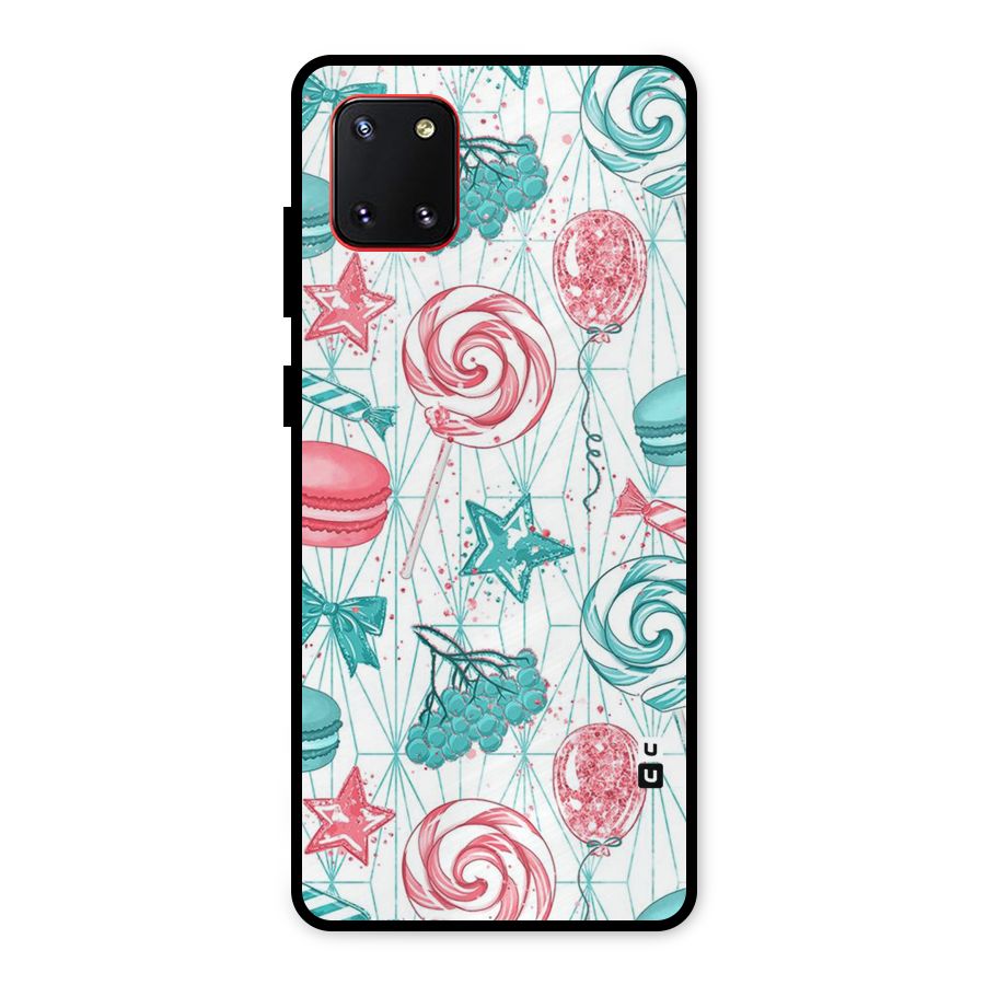 Candies And Macroons Metal Back Case for Galaxy Note 10 Lite