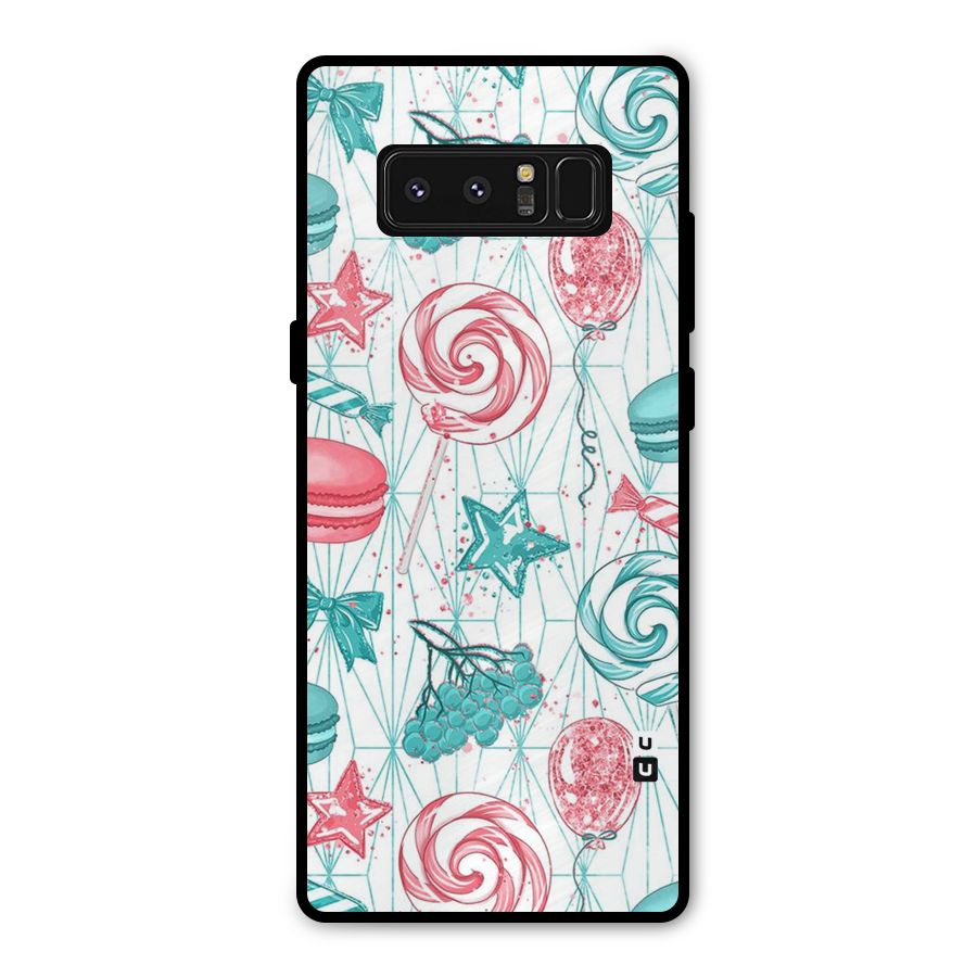 Candies And Macroons Metal Back Case for Galaxy Note 8