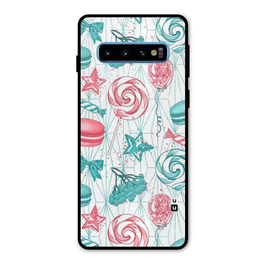 Candies And Macroons Metal Back Case for Galaxy S10