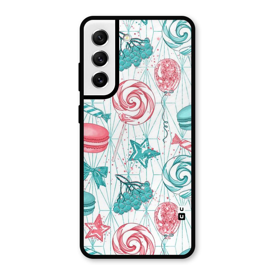 Candies And Macroons Metal Back Case for Galaxy S21 FE 5G