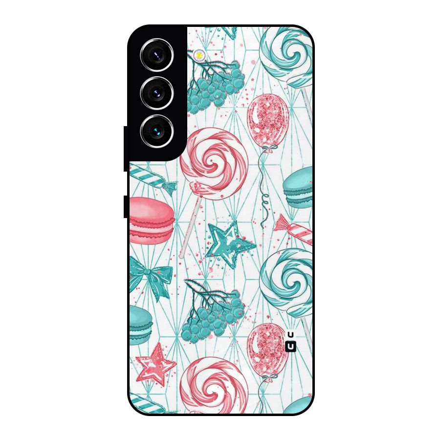 Candies And Macroons Metal Back Case for Galaxy S22 5G