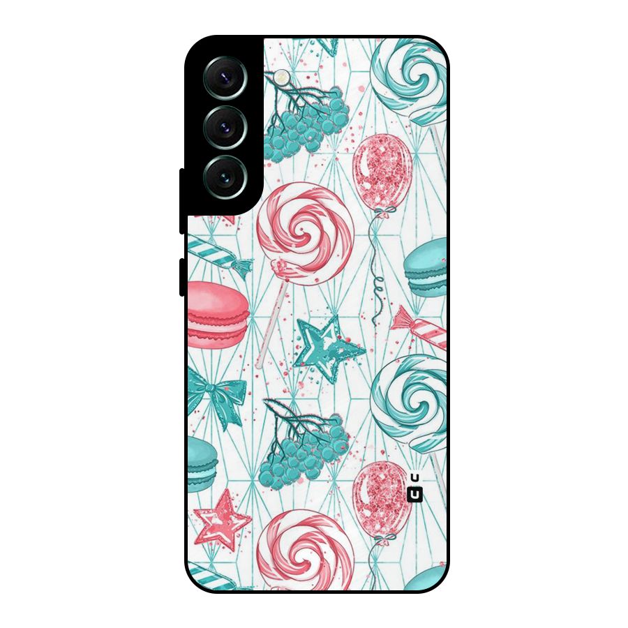 Candies And Macroons Metal Back Case for Galaxy S22 Plus 5G