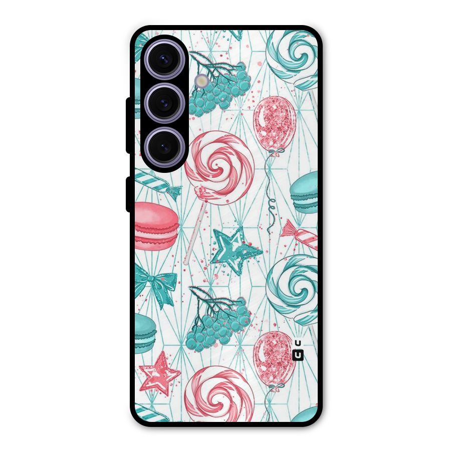 Candies And Macroons Metal Back Case for Galaxy S24
