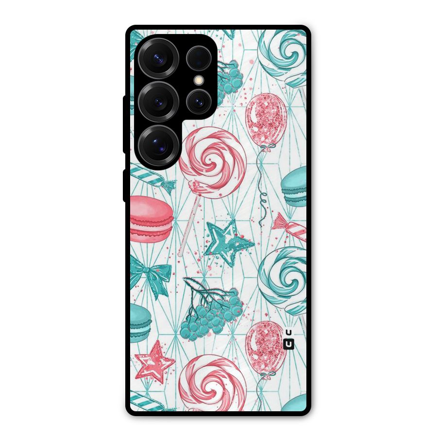 Candies And Macroons Metal Back Case for Galaxy S25 Ultra