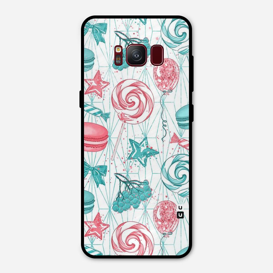 Candies And Macroons Metal Back Case for Galaxy S8