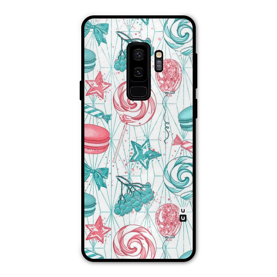 Candies And Macroons Metal Back Case for Galaxy S9 Plus