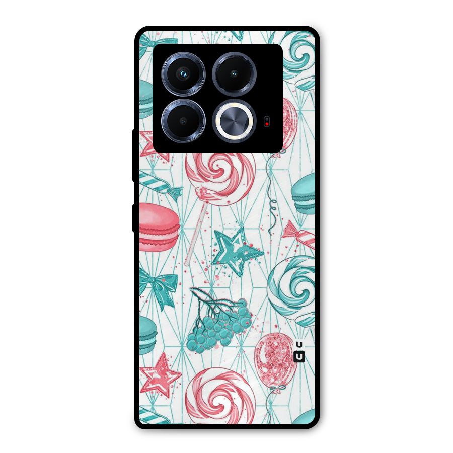 Candies And Macroons Metal Back Case for Infinix Note 40 5G