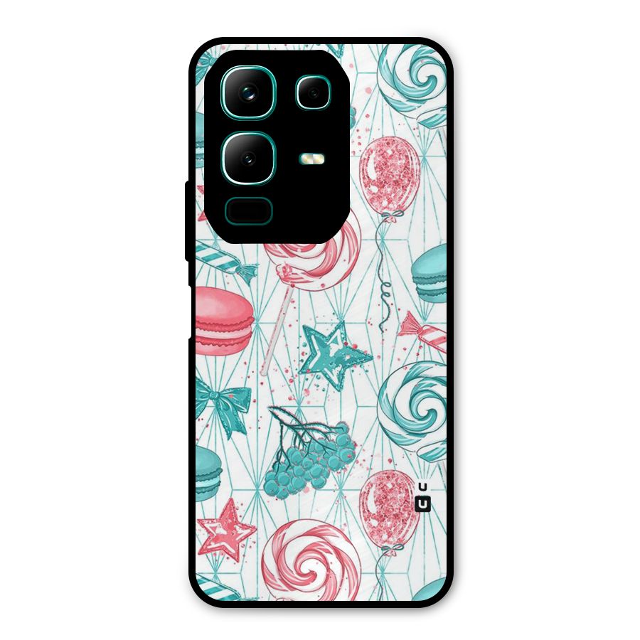 Candies And Macroons Metal Back Case for Infinix Note 50x
