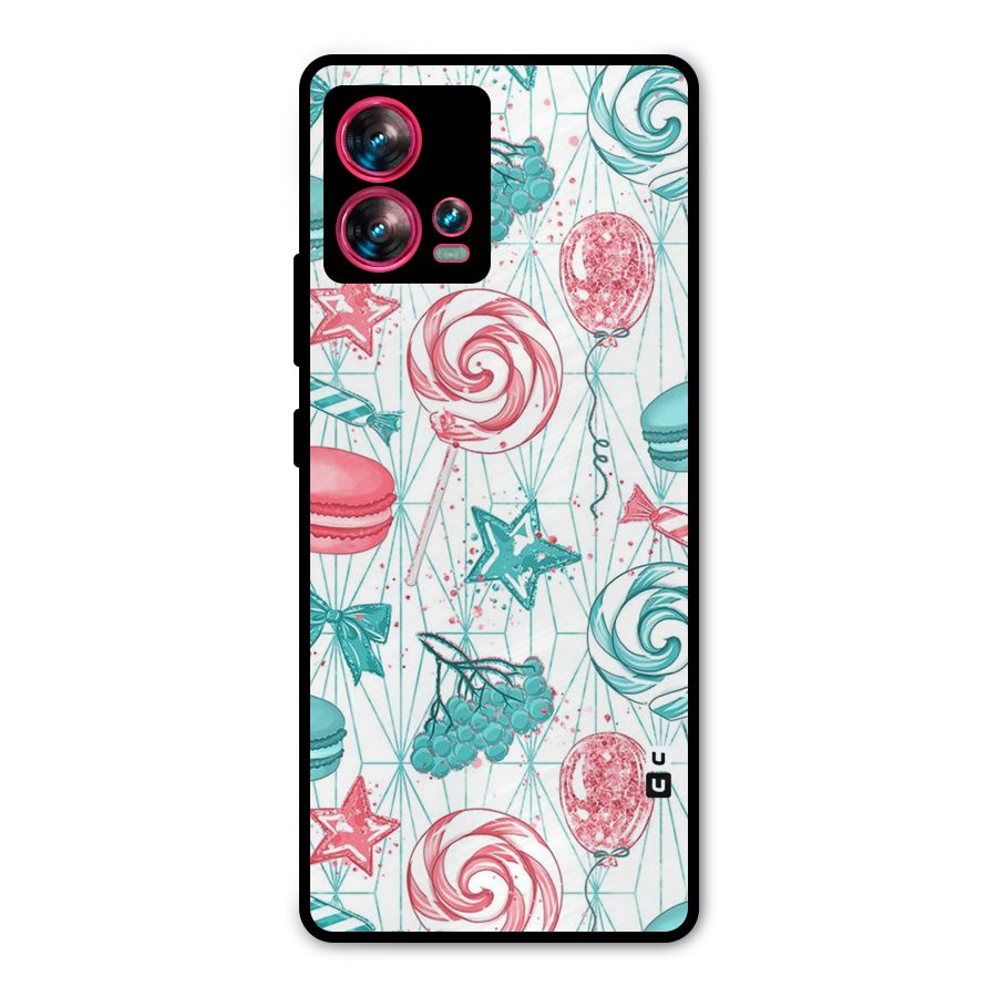 Candies And Macroons Metal Back Case for Motorola Edge 30 Fusion