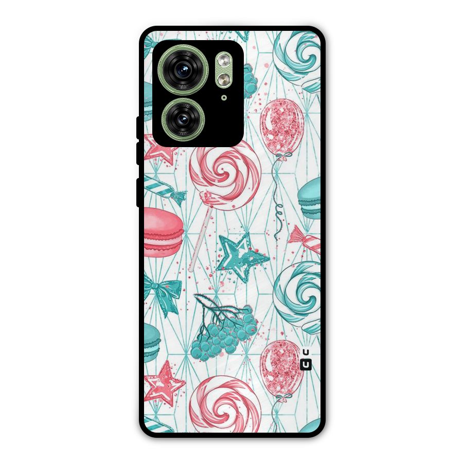 Candies And Macroons Metal Back Case for Motorola Edge 40 5G