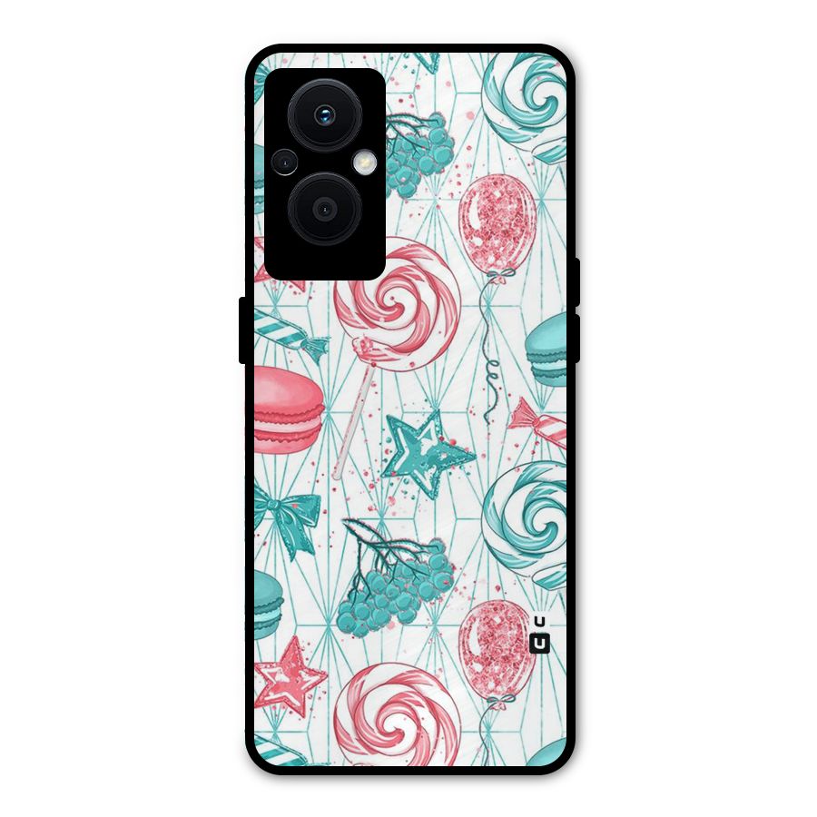 Candies And Macroons Metal Back Case for Oppo F21s Pro 5G