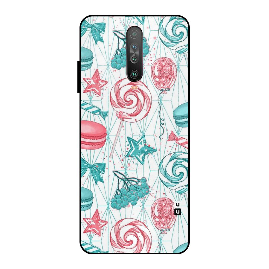 Candies And Macroons Metal Back Case for Poco X2