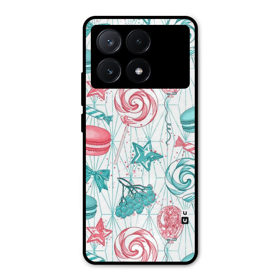 Candies And Macroons Metal Back Case for Poco X6 Pro