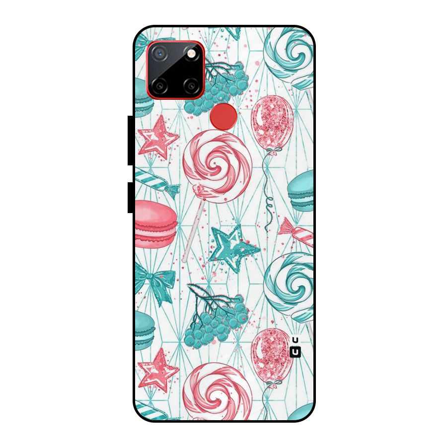 Candies And Macroons Metal Back Case for Realme C12
