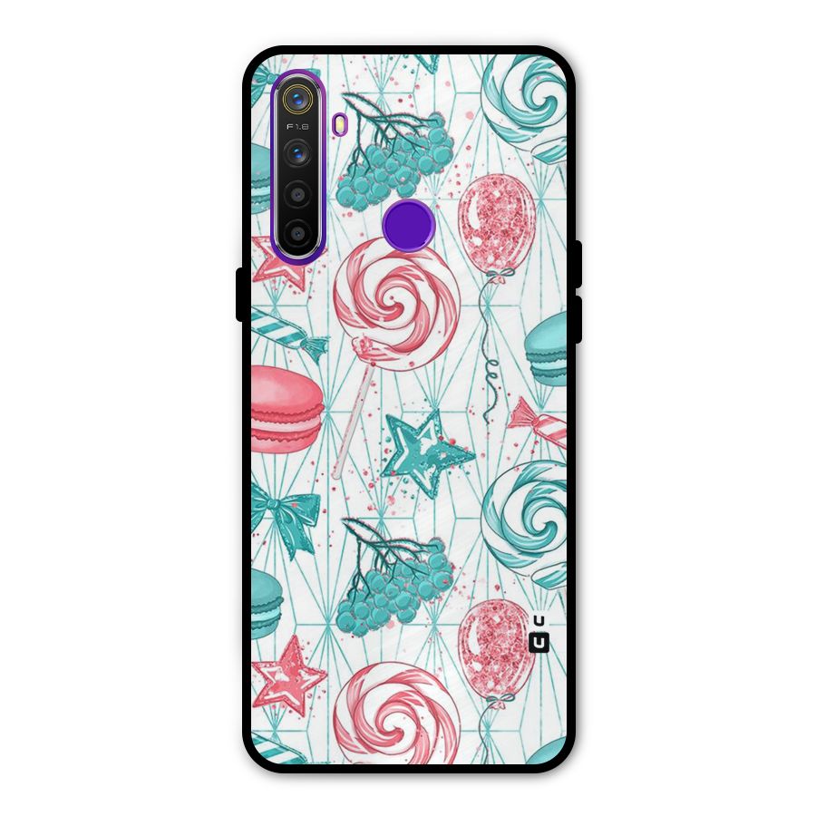 Candies And Macroons Metal Back Case for Realme Narzo 10