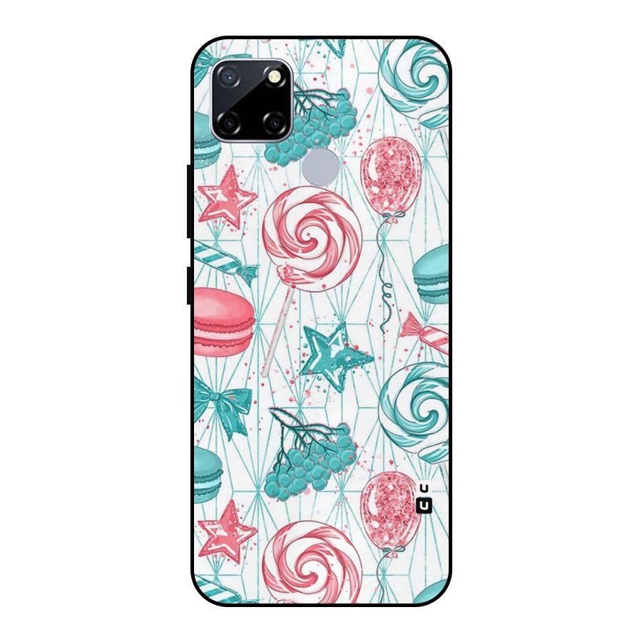Candies And Macroons Metal Back Case for Realme Narzo 20
