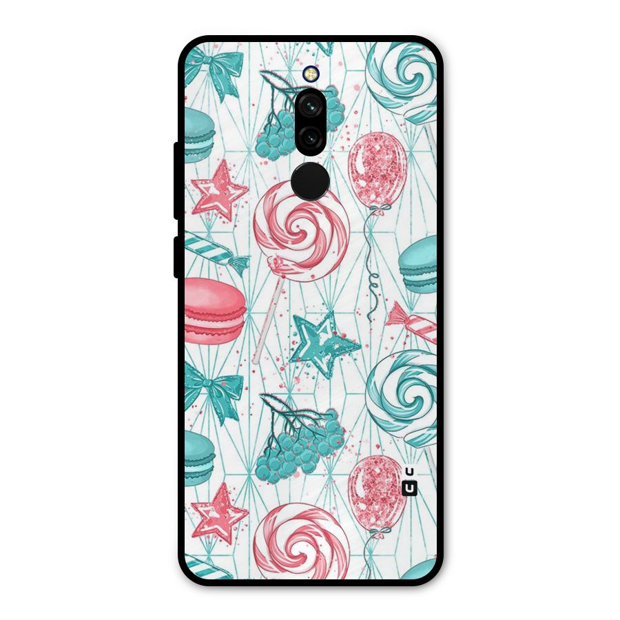 Candies And Macroons Metal Back Case for Redmi 8