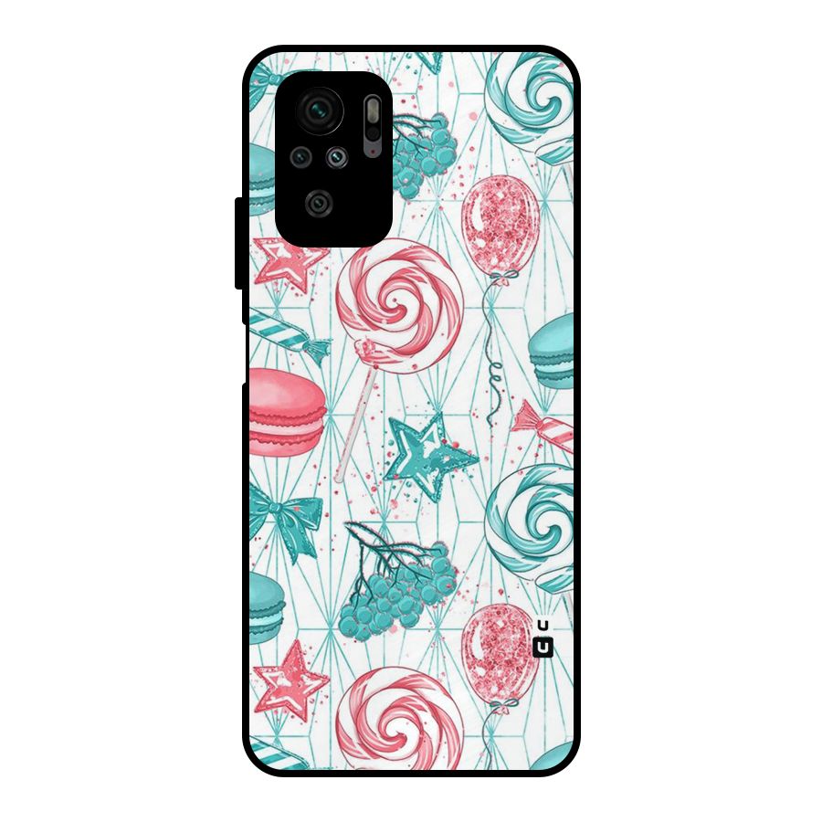 Candies And Macroons Metal Back Case for Redmi Note 10S