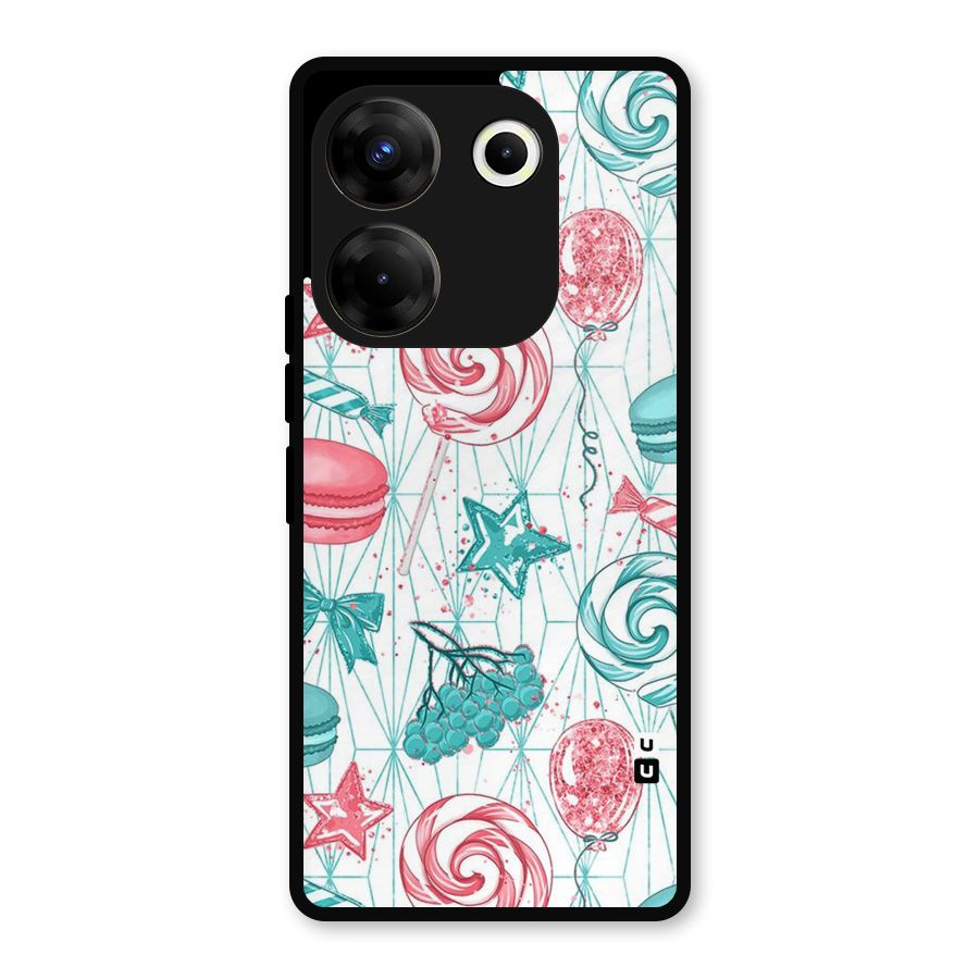 Candies And Macroons Metal Back Case for Tecno Camon 20