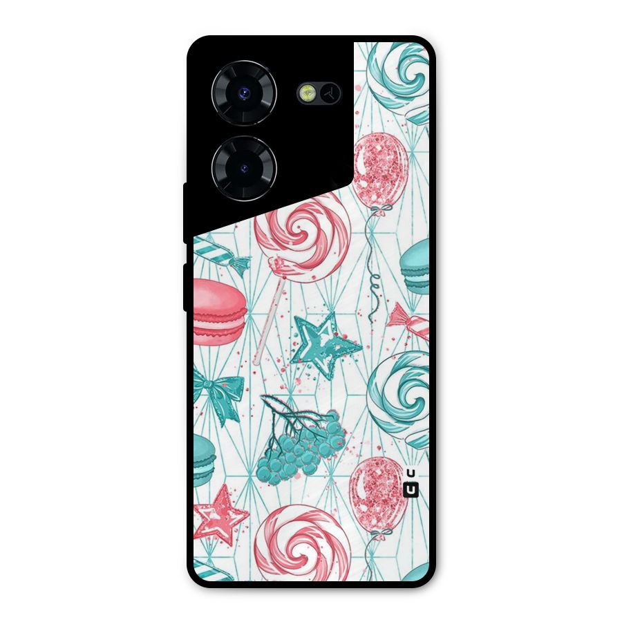 Candies And Macroons Metal Back Case for Tecno Pova 5 Pro 5G