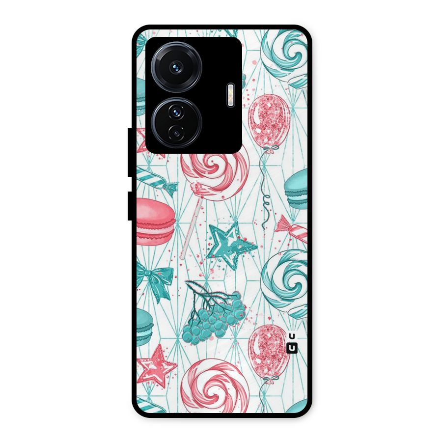 Candies And Macroons Metal Back Case for Vivo T1 Pro