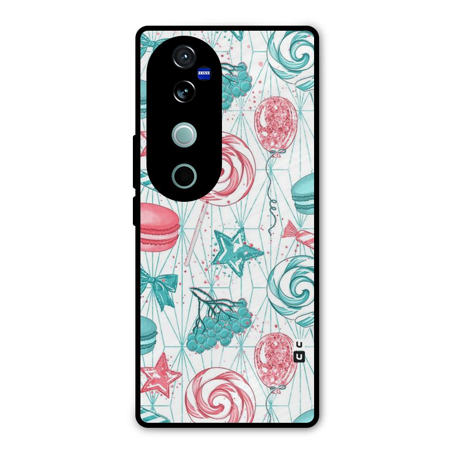 Candies And Macroons Metal Back Case for Vivo V40 Pro