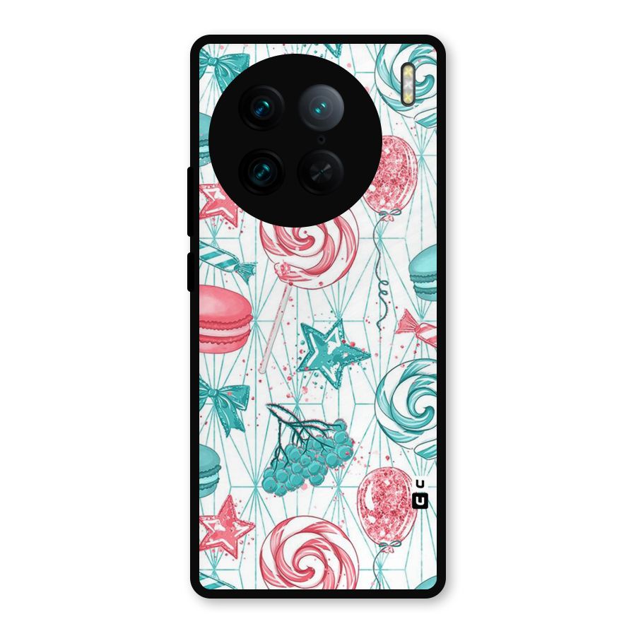 Candies And Macroons Metal Back Case for Vivo X90 Pro