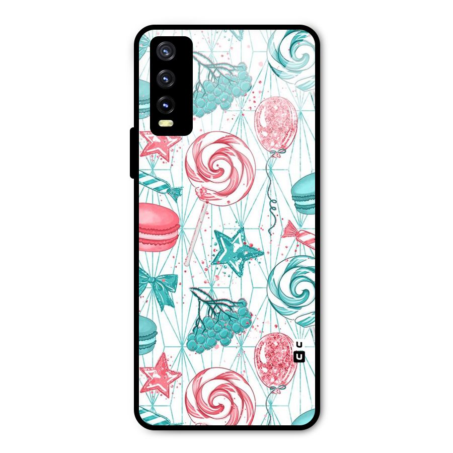 Candies And Macroons Metal Back Case for Vivo Y20i