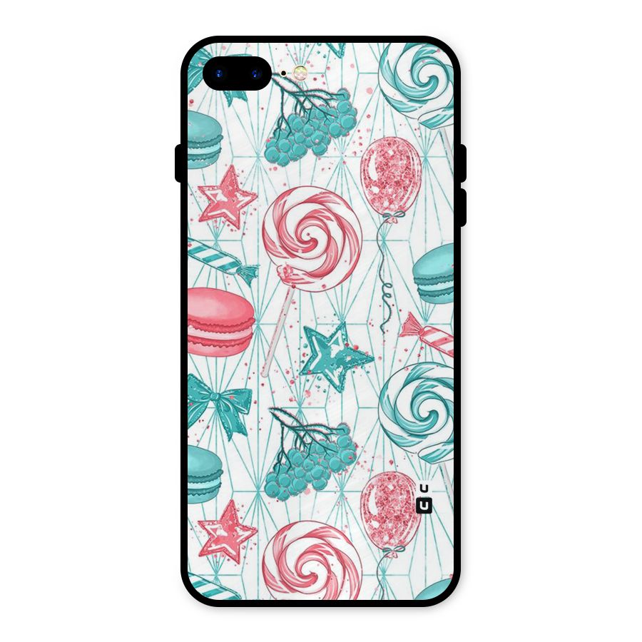 Candies And Macroons Metal Back Case for iPhone 8 Plus
