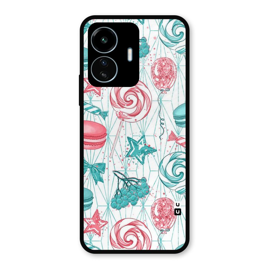 Candies And Macroons Metal Back Case for vivo iQOO Z6 Lite 5G