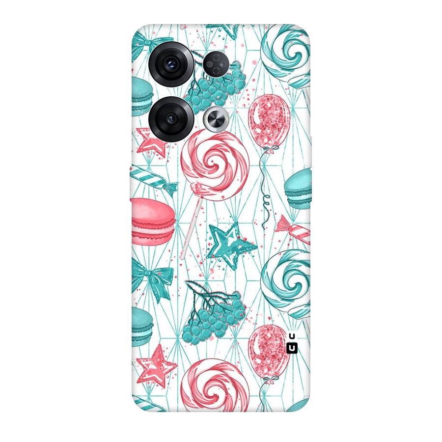 Candies And Macroons Original Polycarbonate Back Case for Oppo Reno8 Pro 5G