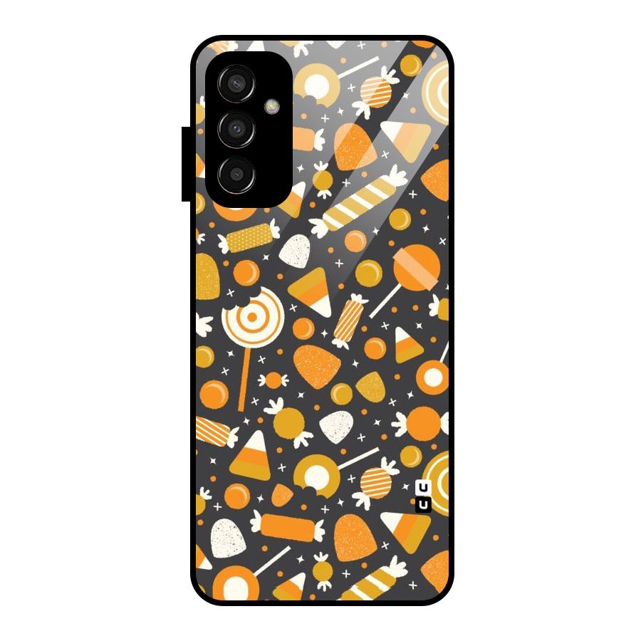 Candies Pattern Glass Back Case for Galaxy F13