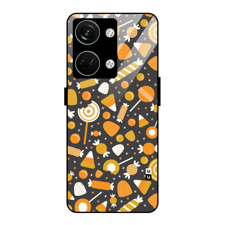 Candies Pattern Glass Back Case for Oneplus Nord 3
